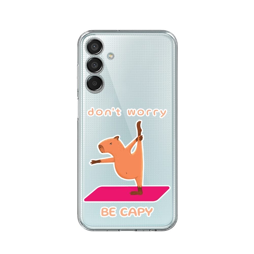 Etui do Samsung Galaxy M15 5G przeźroczyste, silikonowe Flexi, kapibara