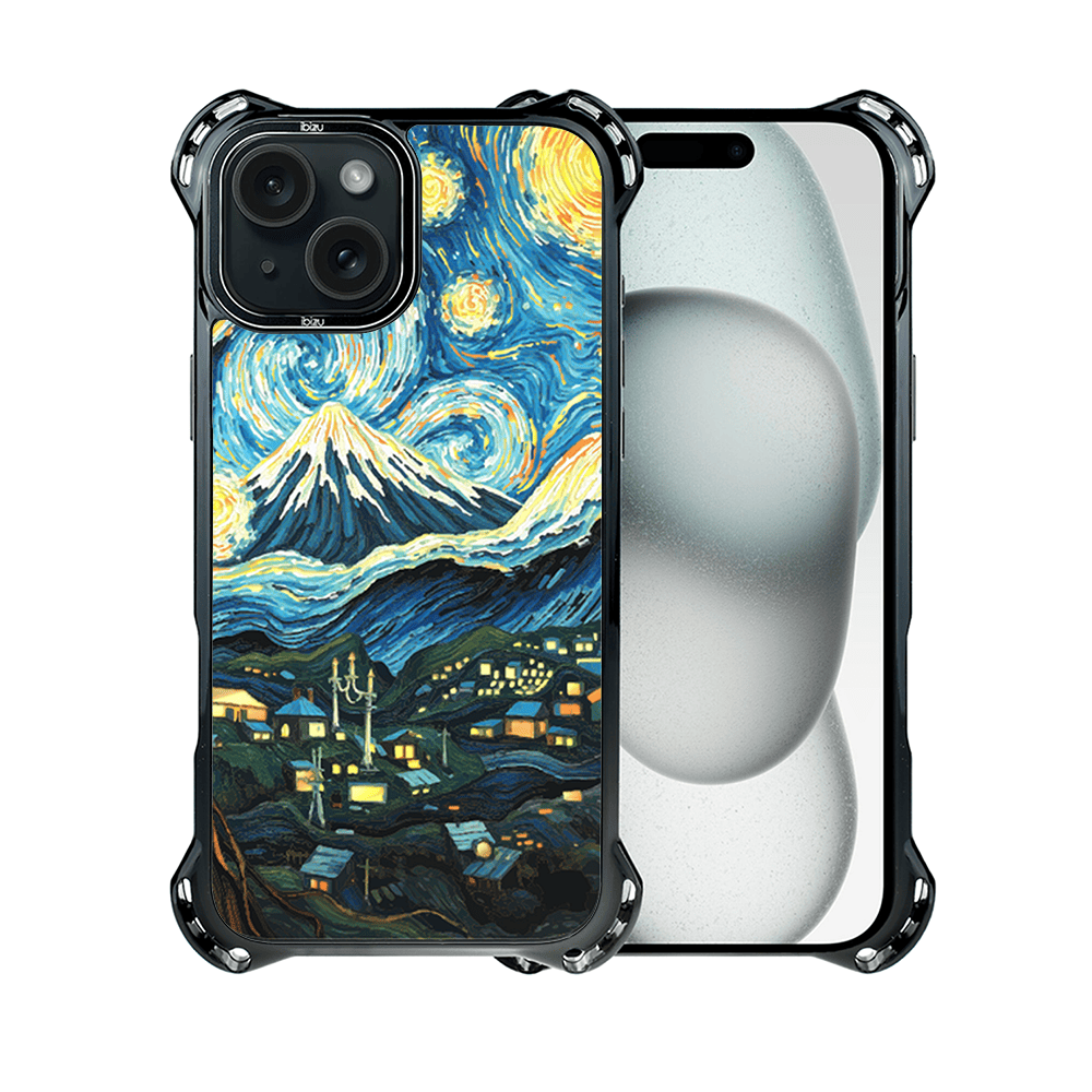 Etui do iPhone 15 Plus IBIZU DropGuard Ultra z MagSafe, Van Gogh, gwieździsta noc - obrazek 2