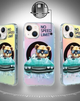 Etui do iPhone 13 IBIZU California Sunset z MagSafe, zmieniające kolor, Blue Car, niebieski samochód