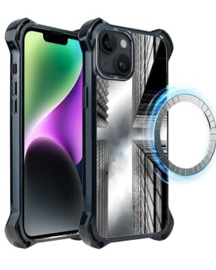 Etui do iPhone 14 IBIZU DropGuard Ultra z MagSafe, Noir City, Drapacze Chmur