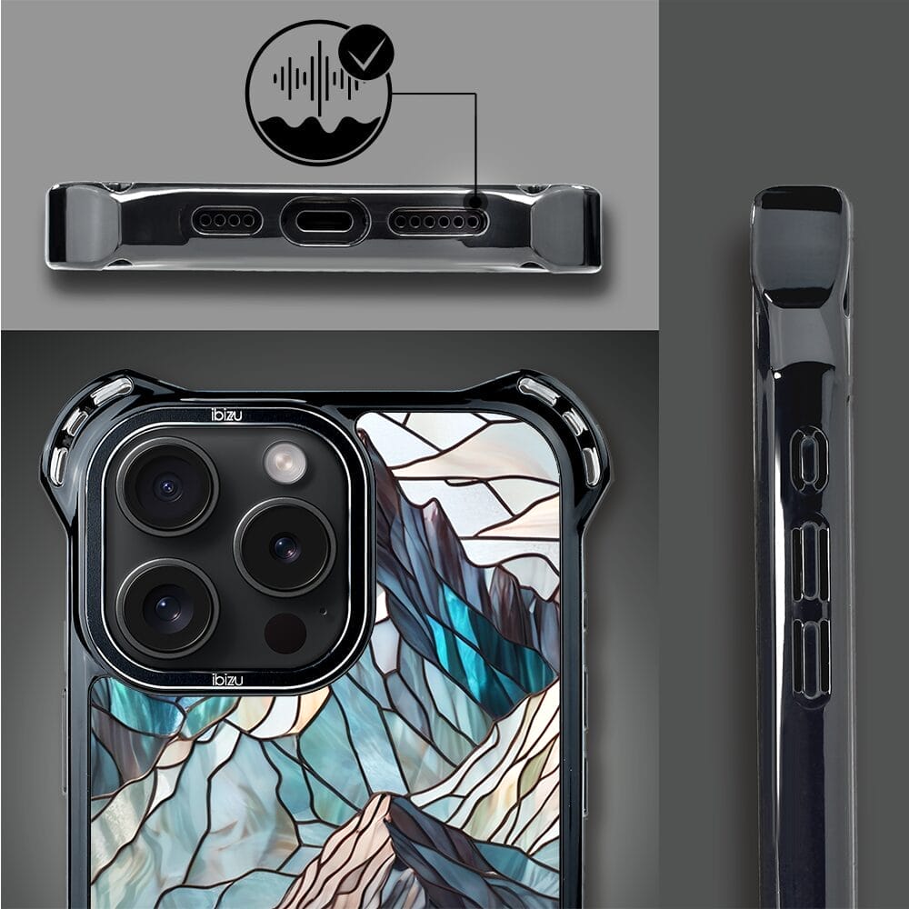 Etui do iPhone 16 Pro IBIZU DropGuard Ultra z MagSafe, Barwy Szkła, Górski Potok - obrazek 4