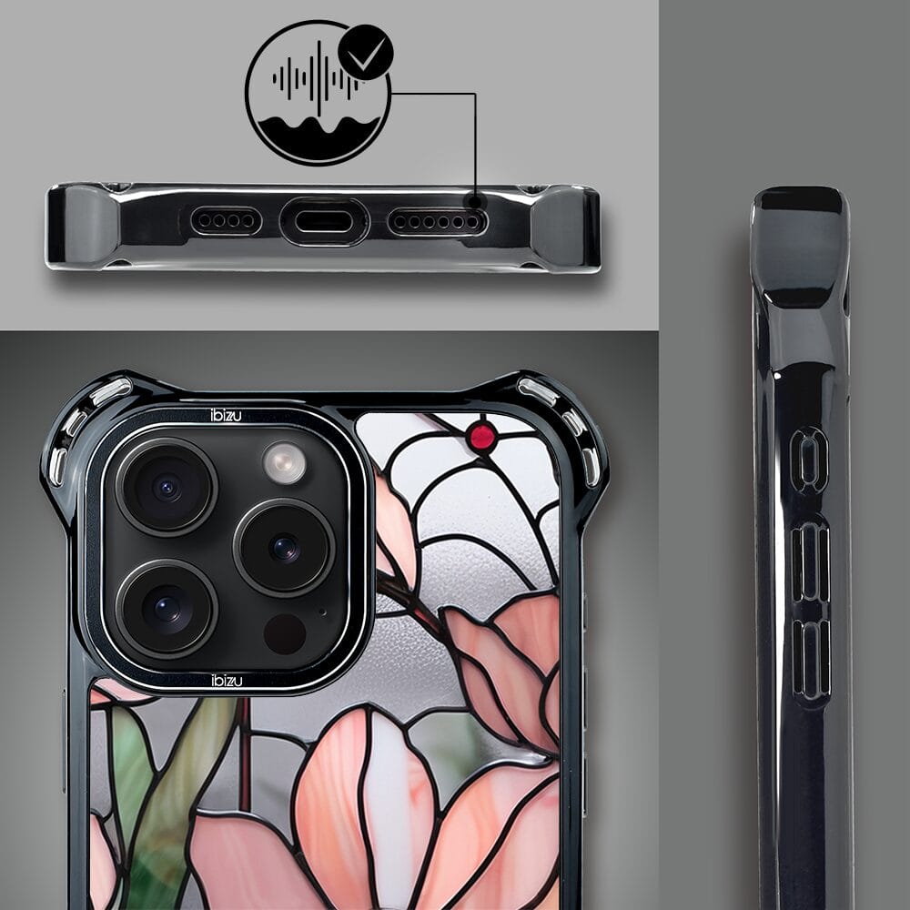 Etui do iPhone 14 Pro IBIZU DropGuard Ultra z MagSafe, Barwy Szkła, Różowa magnolia - obrazek 6