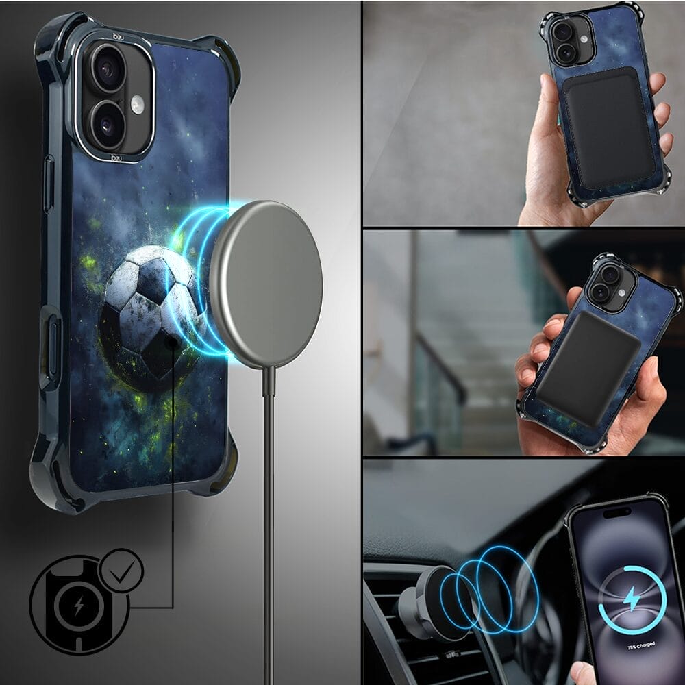 Etui do iPhone 16 Plus IBIZU DropGuard Ultra z MagSafe, #Move, Piłka nożna - obrazek 8