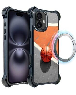 Etui do iPhone 16 Plus IBIZU DropGuard Ultra z MagSafe, #Move, Koszykówka