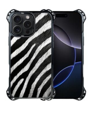 Etui do iPhone 16 Pro, Ibizu DropGuard Ultra z MagSafe, Zew Natury, Zebra