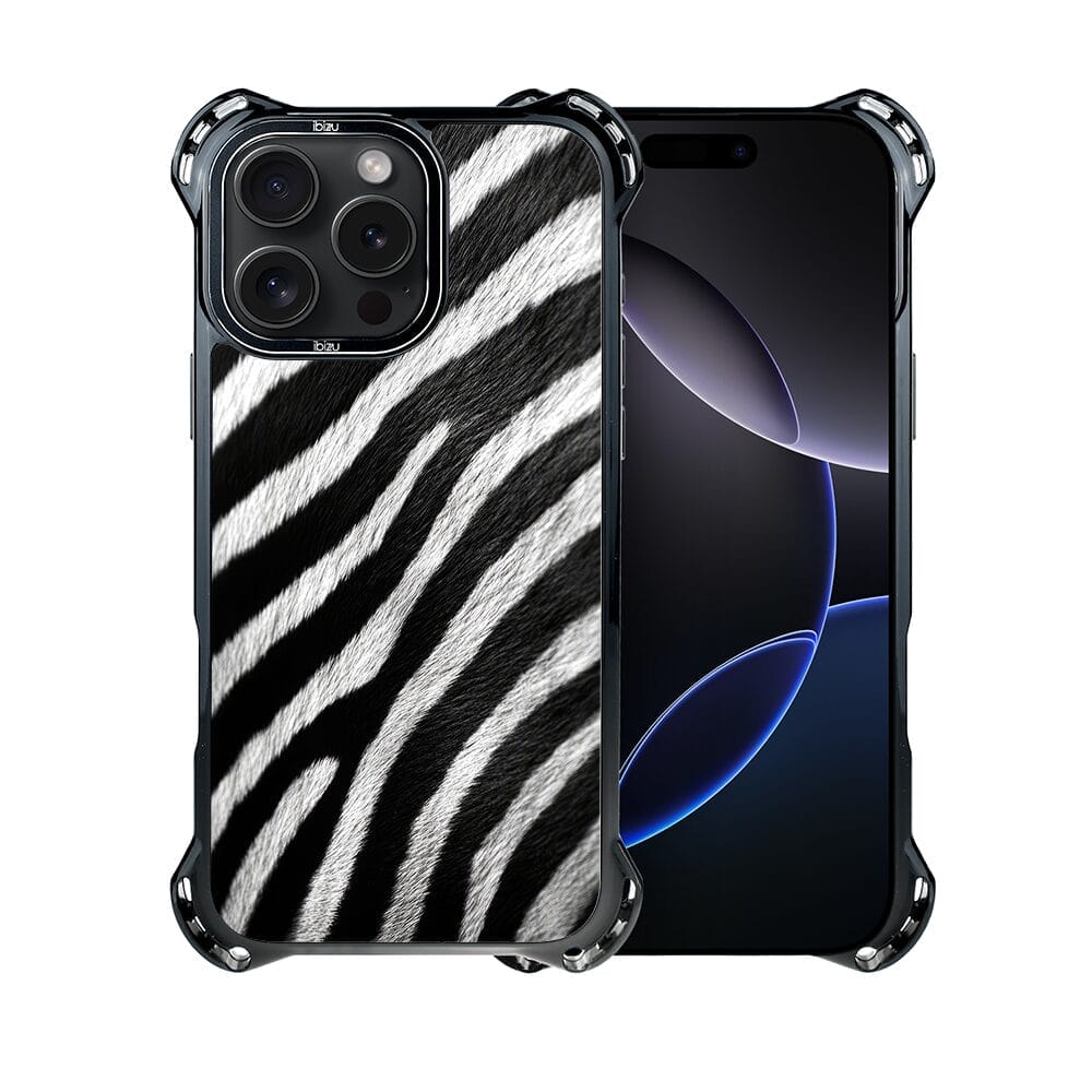 Etui do iPhone 16 Pro, Ibizu DropGuard Ultra z MagSafe, Zew Natury, Zebra - obrazek 2