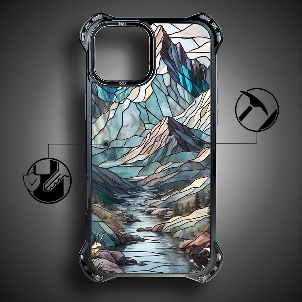 Etui do iPhone 13 IBIZU DropGuard Ultra z MagSafe, Barwy Szkła, Górski Potok - obrazek 7
