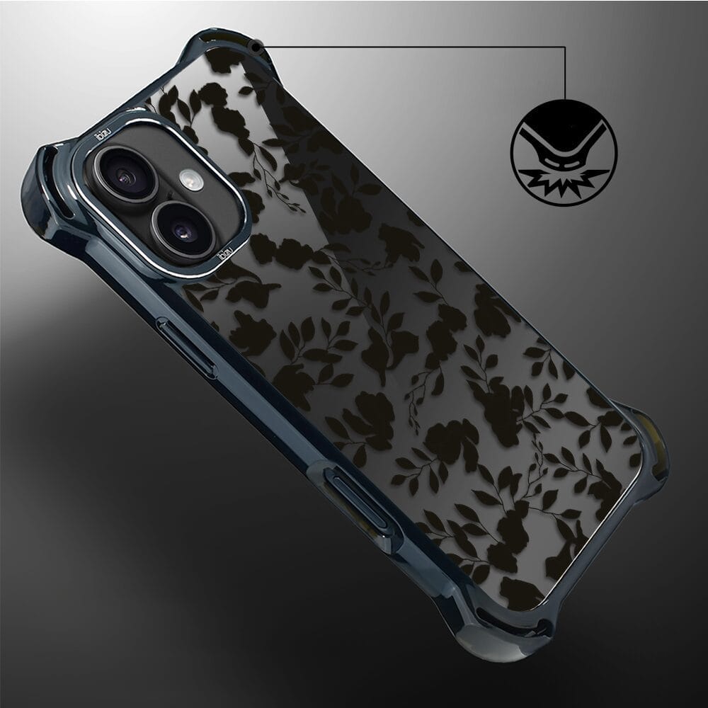 Etui do iPhone 16 IBIZU DropGuard Ultra z MagSafe, Midnight, Cienie liści - obrazek 6