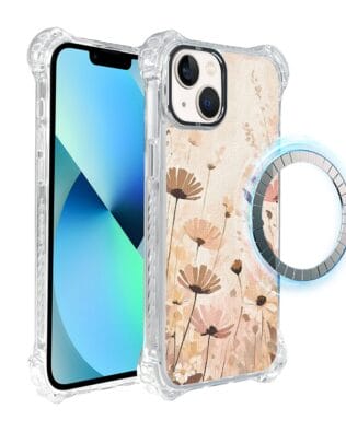 Etui iPhone 13 IBIZU DropGuard Ultra z MagSafe, Boho, Kwiatowa łąka