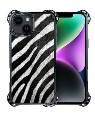 Etui do iPhone 14 IBIZU DropGuard Ultra z MagSafe, Zew Natury, Zebra