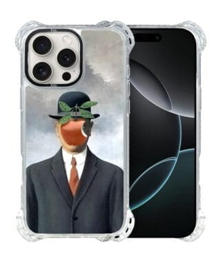 Etui do iPhone 16 Pro Max IBIZU DropGuard Ultra z MagSafe, Rene Magritte, syn człowieczy