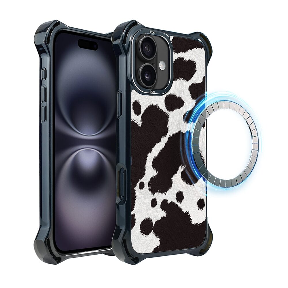 Etui do iPhone 16 Plus IBIZU DropGuard Ultra z MagSafe, Zew Natury, Polska krowa