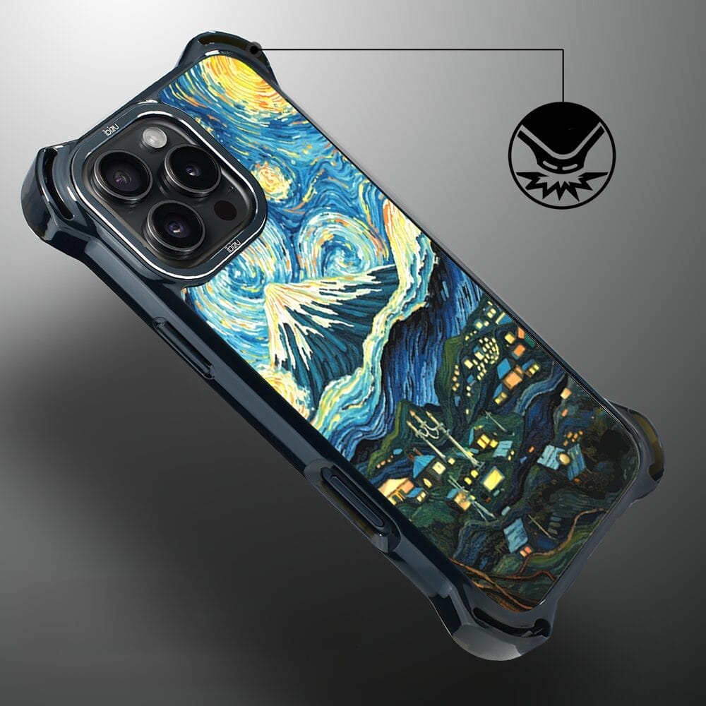 Etui do iPhone 16 Pro IBIZU DropGuard Ultra z MagSafe, Van Gogh, gwieździsta noc - obrazek 7