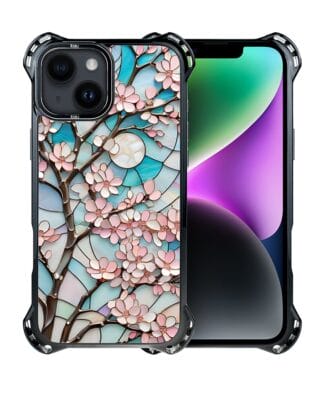 Etui do iPhone 14 Plus IBIZU DropGuard Ultra z MagSafe, Barwy Szkła, Księżycowa Wiśnia