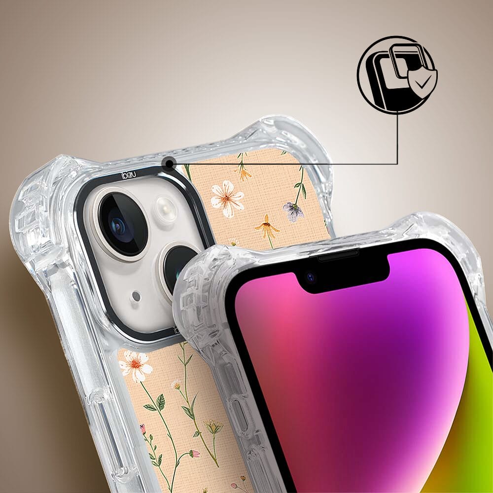 Etui iPhone 14 IBIZU DropGuard Ultra z MagSafe, Pastel Bloom, Koralowa łąka - obrazek 3