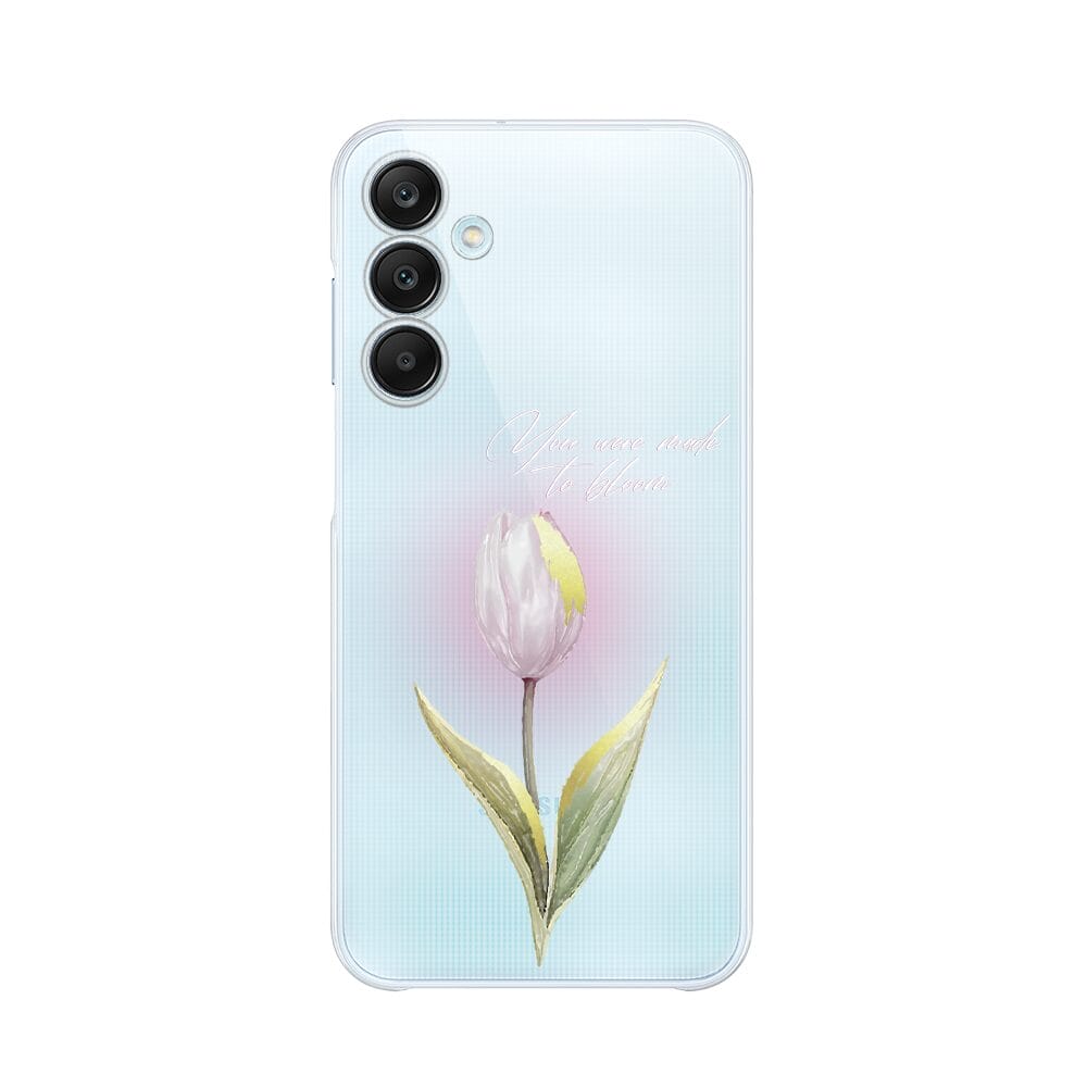Etui do Samsung Galaxy M35 5G przeźroczyste, silikonowe Flexi, kwiaty, tulipan