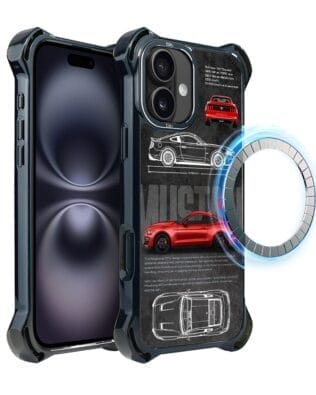 Etui do iPhone 16 IBIZU DropGuard Ultra z MagSafe, TechDrive, GT V8 “Coyote”