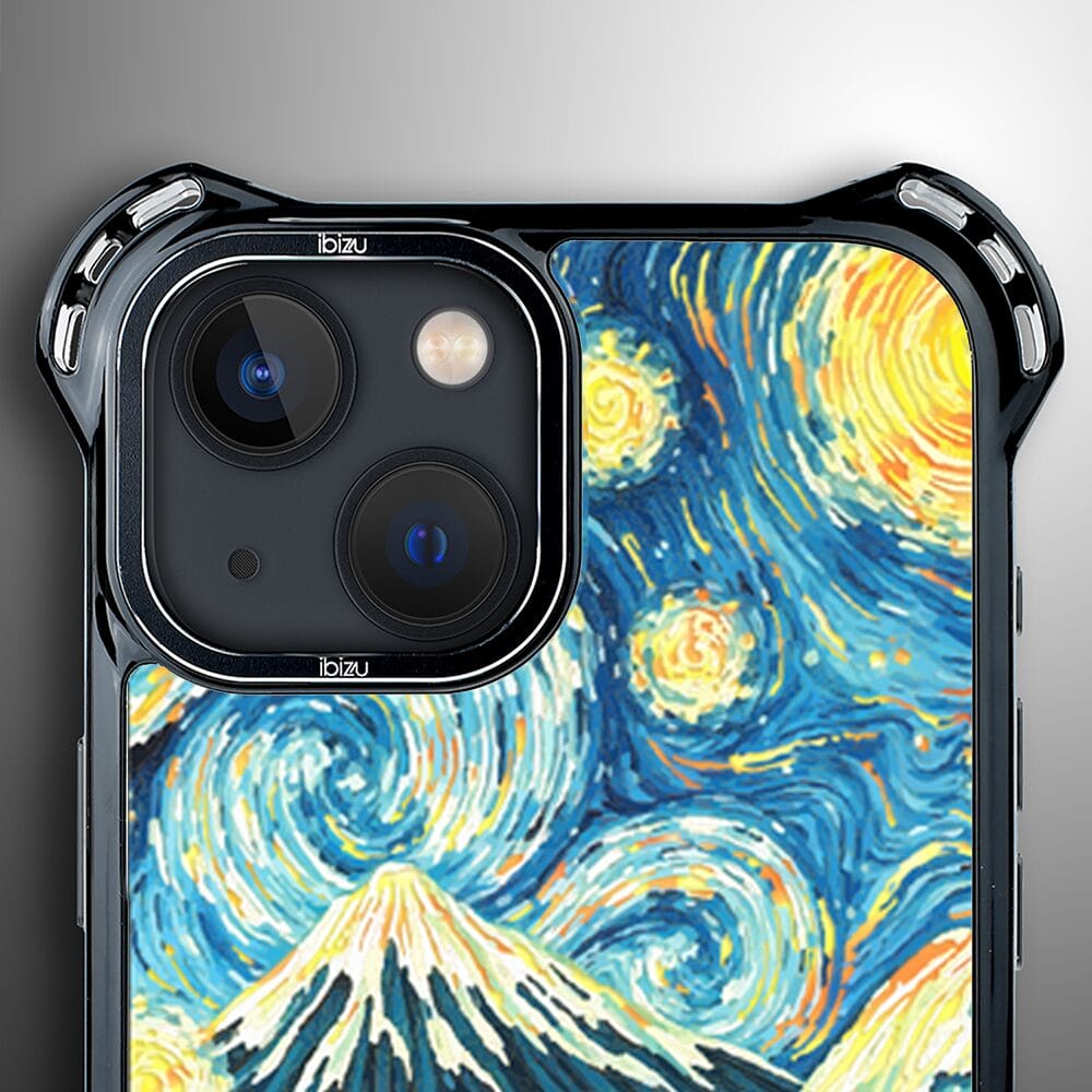 Etui iPhone 13 IBIZU DropGuard Ultra z MagSafe, Van Gogh, gwieździsta noc - obrazek 3