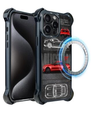 Etui do iPhone 15 Pro IBIZU DropGuard Ultra z MagSafe, TechDrive, GT V8 “Coyote”