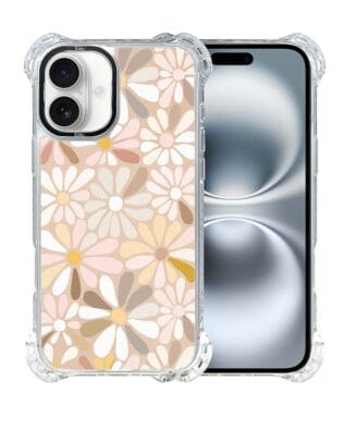 Etui iPhone 16 Plus IBIZU DropGuard Ultra z MagSafe, Boho, Kwiaty vintage