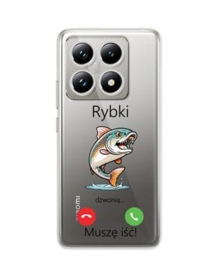 Etui do Xiaomi 14T Pro przeźroczyste, silikonowe Flexi, rybki dzwonią