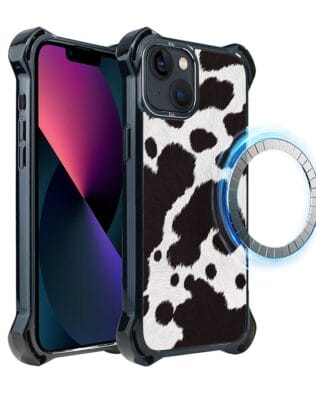 Etui do iPhone 13 IBIZU DropGuard Ultra z MagSafe, Zew Natury, Polska krowa