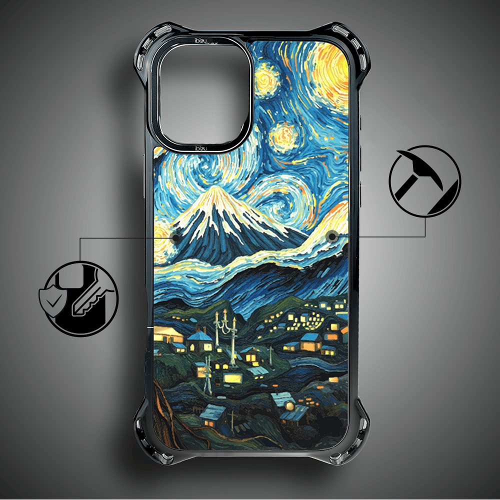 Etui iPhone 16 Plus IBIZU DropGuard Ultra z MagSafe, Van Gogh, gwieździsta noc - obrazek 7