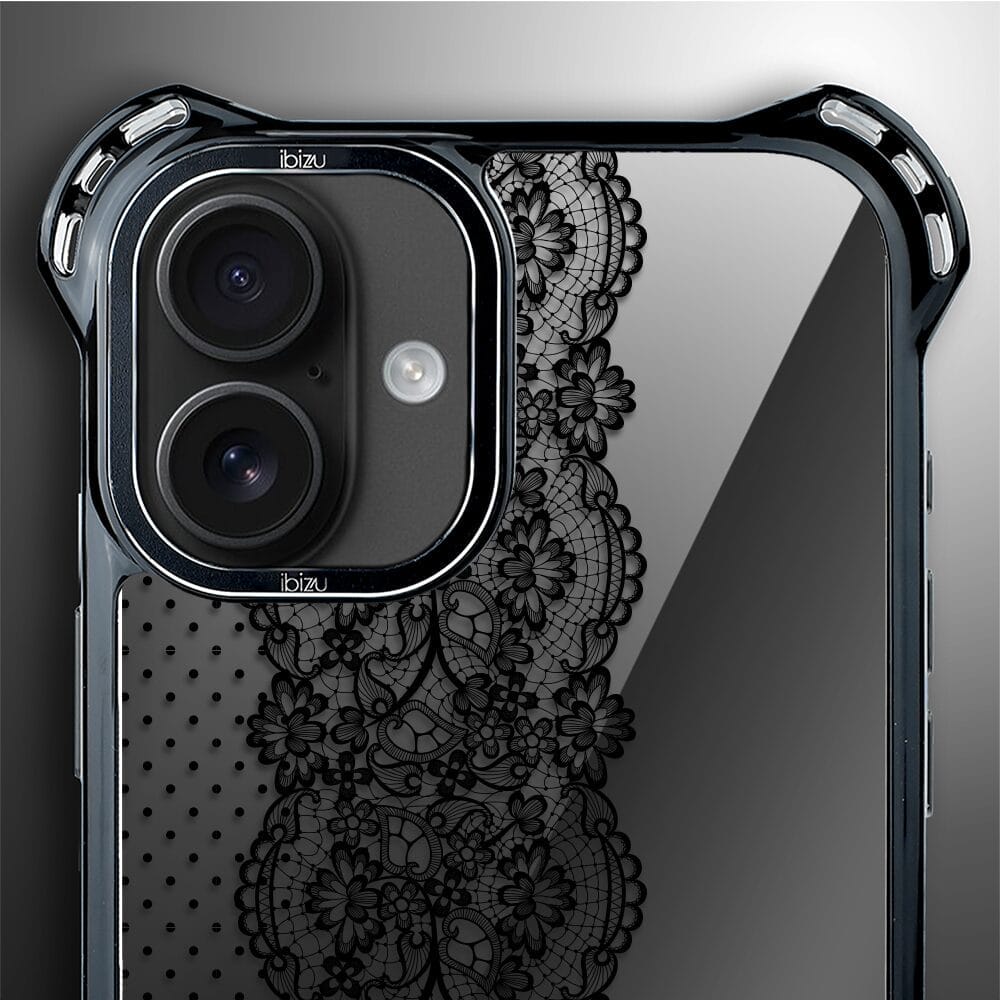 Etui do iPhone 16 IBIZU DropGuard Ultra z MagSafe, Midnight, Ornamentowa koronka - obrazek 5