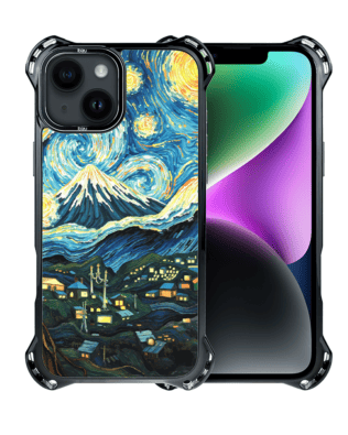 Etui iPhone 14 IBIZU DropGuard Ultra z MagSafe, Van Gogh, gwieździsta noc
