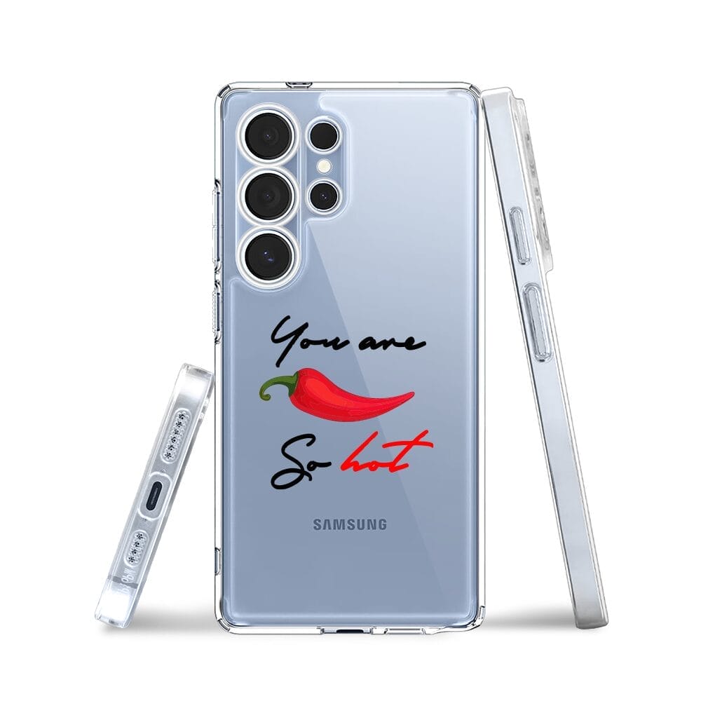 Etui do Samsung Galaxy S25 Ultra przeźroczyste, silikonowe Flexi, papryczka chilli - obrazek 3