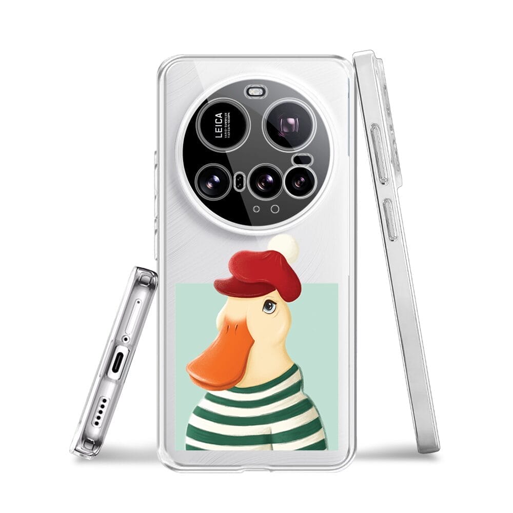 Etui do Xiaomi 15 Ultra przeźroczyste, silikonowe Flexi, kaczuszka - obrazek 3