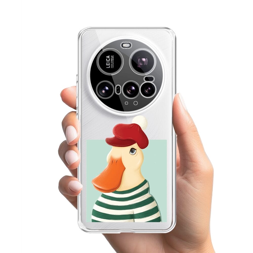 Etui do Xiaomi 15 Ultra przeźroczyste, silikonowe Flexi, kaczuszka - obrazek 2