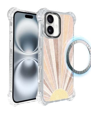 Etui iPhone 16 Plus IBIZU DropGuard Ultra z MagSafe, Boho, Wschód słońca