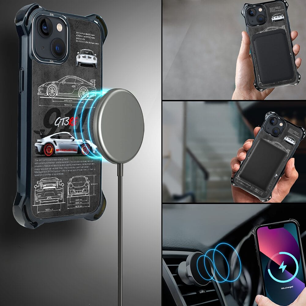 Etui do iPhone 13 IBIZU DropGuard Ultra z MagSafe, TechDrive, 911 GT3 RS - obrazek 8