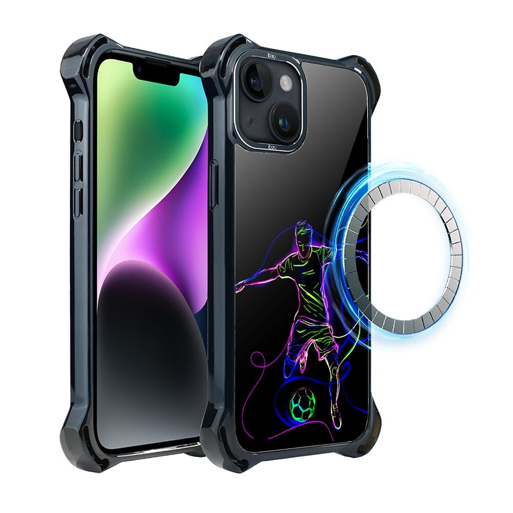 Etui do iPhone 14 IBIZU DropGuard Ultra z MagSafe, #ElectroMove, Moc football'u