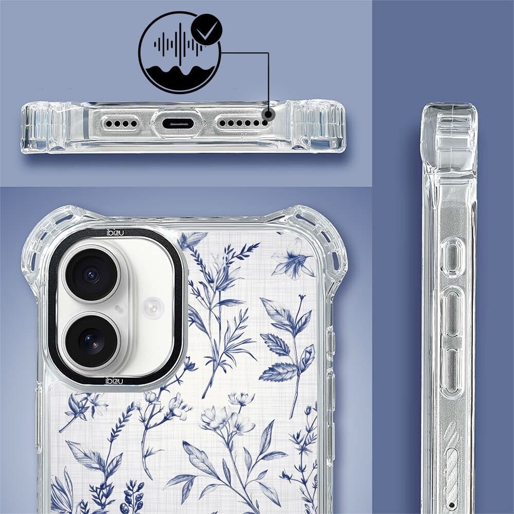 Etui iPhone 16 Plus IBIZU DropGuard Ultra z MagSafe, Pastel Bloom, Lazurowe szepty - obrazek 6