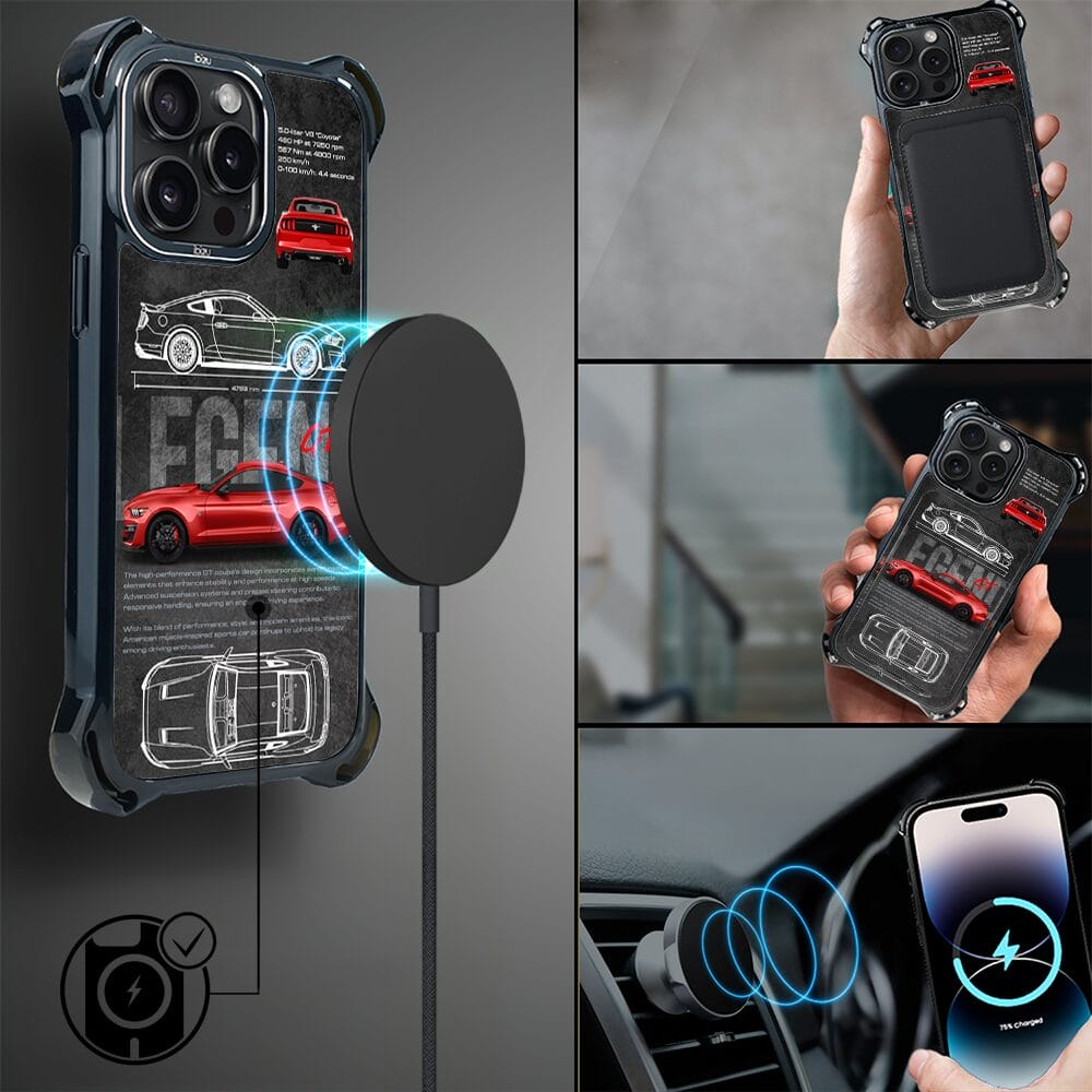 Etui do iPhone 14 Pro Max IBIZU DropGuard Ultra z MagSafe, TechDrive, GT V8 “Coyote” - obrazek 8