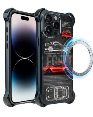 Etui do iPhone 14 Pro Max IBIZU DropGuard Ultra z MagSafe, TechDrive, GT V8 “Coyote”