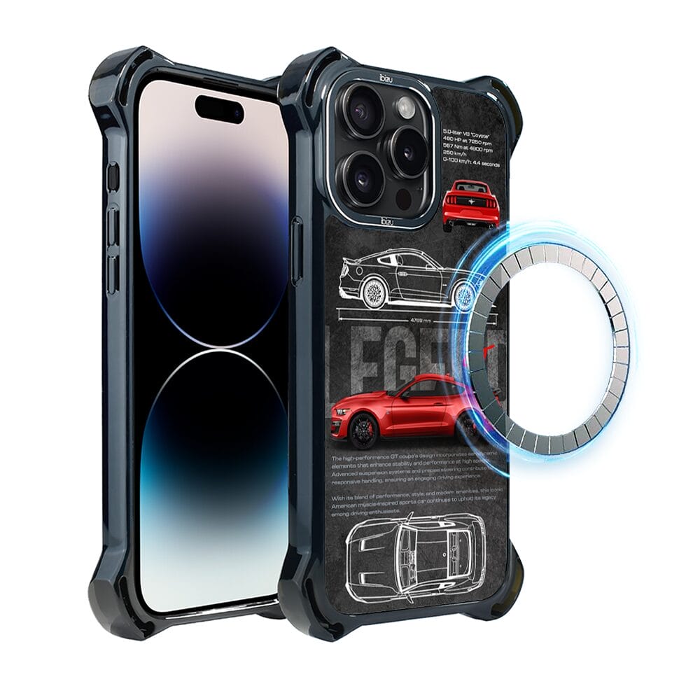 Etui do iPhone 14 Pro Max IBIZU DropGuard Ultra z MagSafe, TechDrive, GT V8 “Coyote”