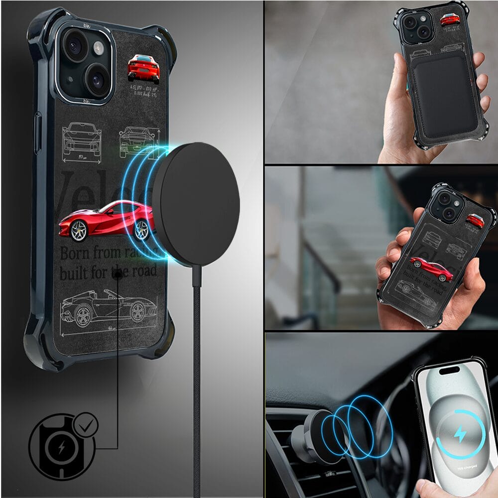 Etui do iPhone 15 IBIZU DropGuard Ultra z MagSafe, TechDrive, 812 Superfast - obrazek 8