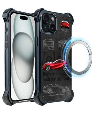 Etui do iPhone 15 IBIZU DropGuard Ultra z MagSafe, TechDrive, 812 Superfast