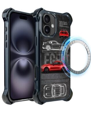 Etui do iPhone 16 IBIZU DropGuard Ultra z MagSafe, TechDrive, GT V8 “Coyote”