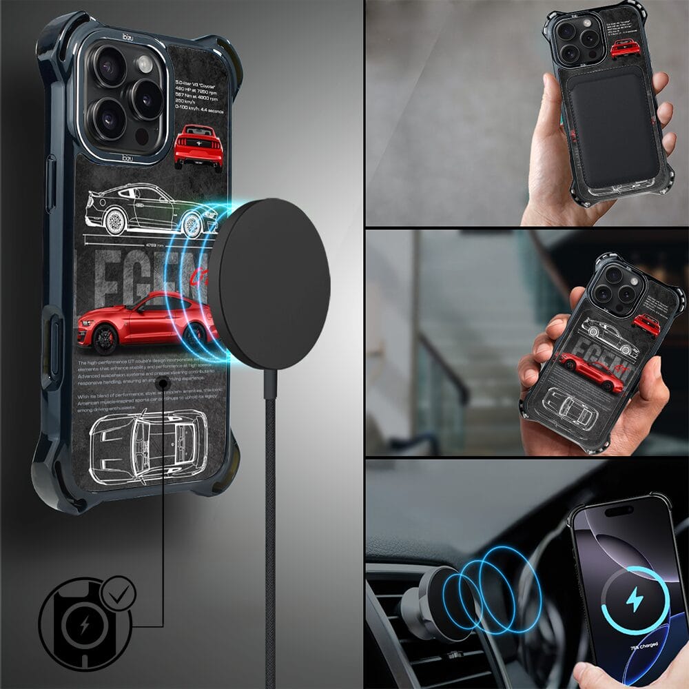 Etui do iPhone 16 Pro Max IBIZU DropGuard Ultra z MagSafe, TechDrive, GT V8 “Coyote” - obrazek 8