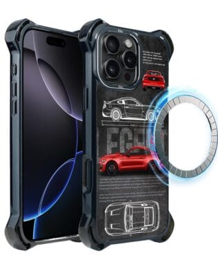 Etui do iPhone 16 Pro IBIZU DropGuard Ultra z MagSafe, TechDrive, GT V8 “Coyote”