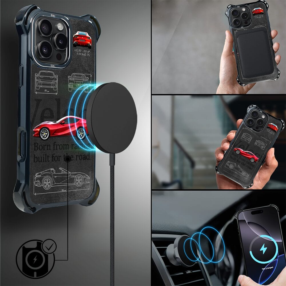 Etui do iPhone 16 Pro IBIZU DropGuard Ultra z MagSafe, TechDrive, 812 Superfast - obrazek 8