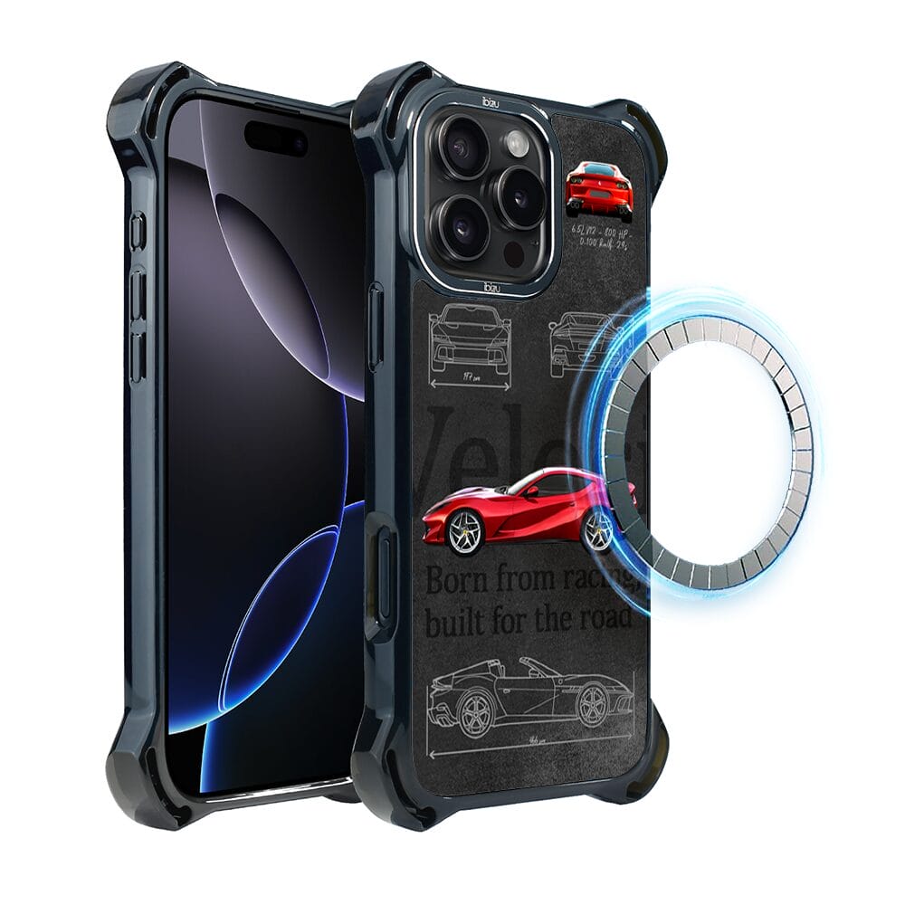 Etui do iPhone 16 Pro IBIZU DropGuard Ultra z MagSafe, TechDrive, 812 Superfast