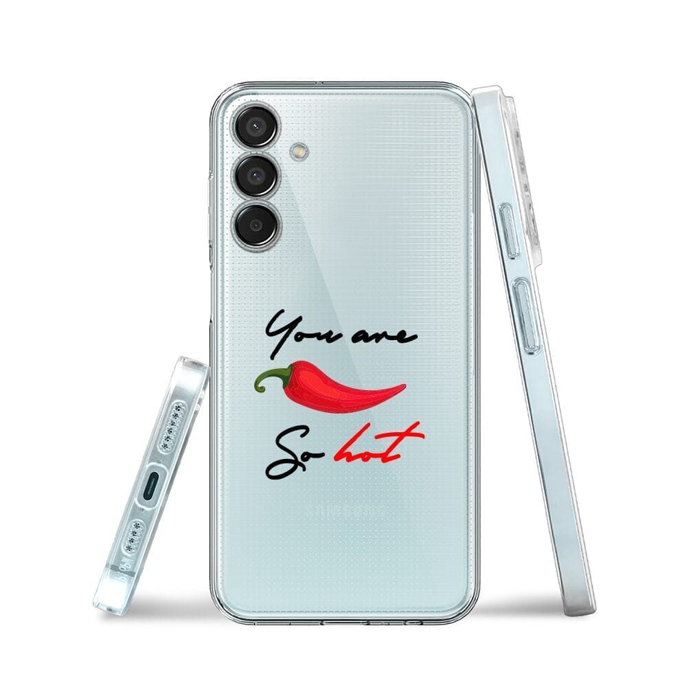 Etui do Samsung Galaxy M15 5G przeźroczyste, silikonowe Flexi, papryczka chilli - obrazek 3