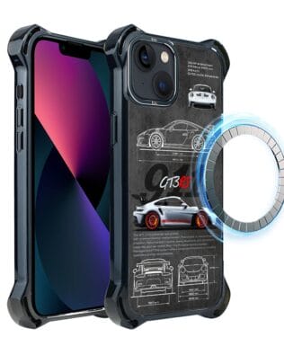 Etui do iPhone 13 IBIZU DropGuard Ultra z MagSafe, TechDrive, 911 GT3 RS