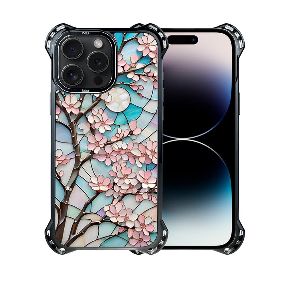 Etui do iPhone 14 Pro IBIZU DropGuard Ultra z MagSafe, Barwy Szkła, Księżycowa Wiśnia - obrazek 2