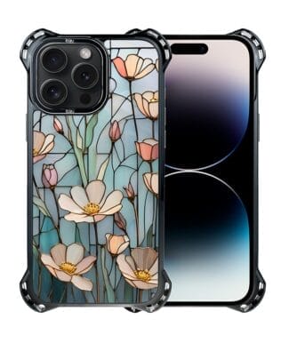 Etui do iPhone 14 Pro Max IBIZU DropGuard Ultra z MagSafe, Barwy Szkła, Szept kwiatów polnych